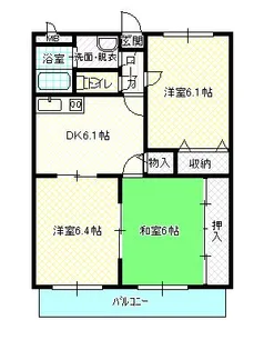 プレジデント2002【3階】の間取り
