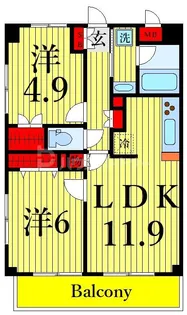 プレリヴィエール【1階】の間取り