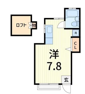 テラス・ブルー・リバー【1階】の間取り