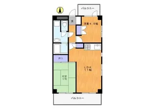 サンリヴィエール五反野【3階】の間取り