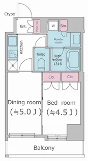 パークフラッツ渋谷代官山【7階】の間取り
