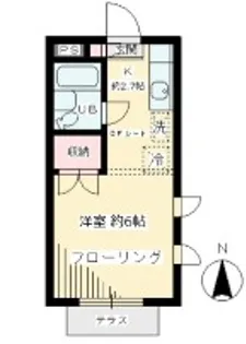 ウエスト アシュール【2階】の間取り