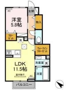 ジェントリー【1階】の間取り