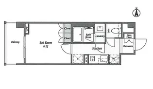 LIBR GRANT 四谷三丁目【3階】の間取り