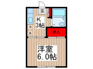グリーングラス5【2階】の間取り
