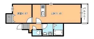 アドバンス箱崎東【2階】の間取り