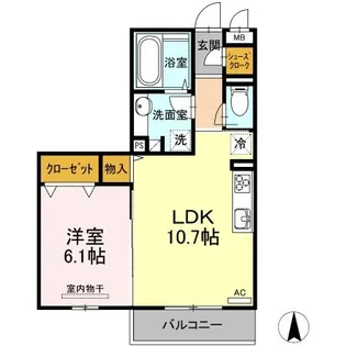 Colina Blanca【3階】の間取り