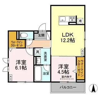 セレスティア穂積【3階】の間取り