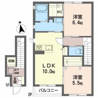 グランドゥール【2階】の間取り