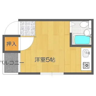 フォンタル森本【1階】の間取り