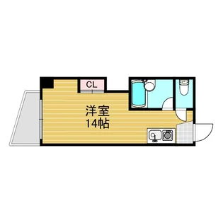 ハイツ上新小松【2階】の間取り