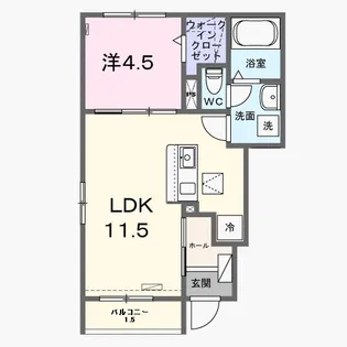 J・プレリュード【1階】の間取り