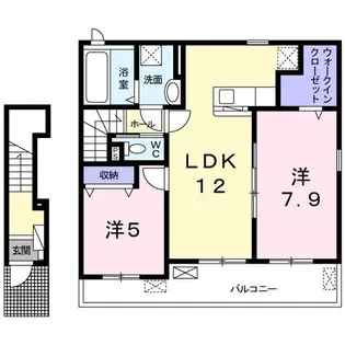 デュオ ルーチェ I【2階】の間取り