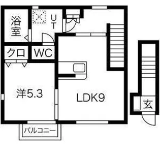 WIN大河原B棟【2階】の間取り