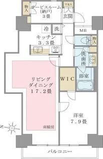 Brillia ist 東雲キャナルコート【8階】の間取り