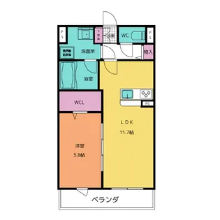 Dieu monter 「デューモンテ」【2階】の間取り