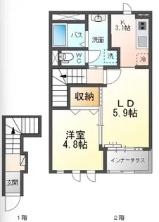 アルストロメリア(Alstromeria)【2階】の間取り