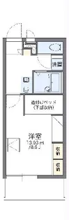 レオパレスリバーサイド【3階】の間取り