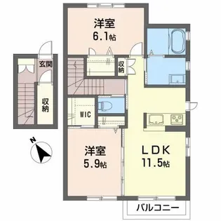 ベガ16【2階】の間取り