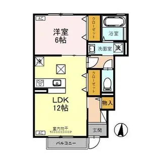 エスポワール伏見【1階】の間取り