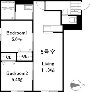 LUANA澄川(ルアーナ)【4階】の間取り