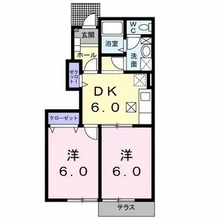 メゾンラフィネ【1階】の間取り