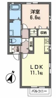 シャーメゾンシルクB【2階】の間取り