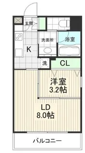 ウィンドシティ根岸【5階】の間取り