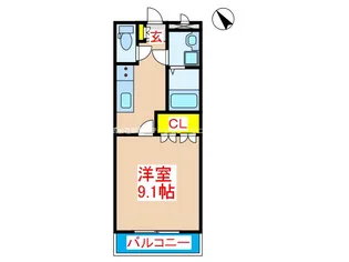 ウイングヒルズ【2階】の間取り
