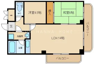 レジデンスogawa【4階】の間取り