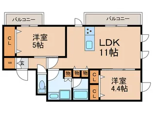 Tranquillite【2階】の間取り