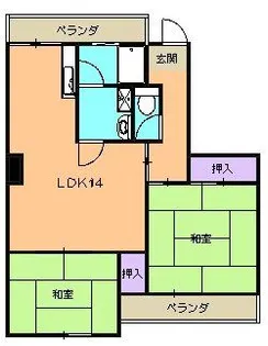 駅前ビルミズホ【3階】の間取り