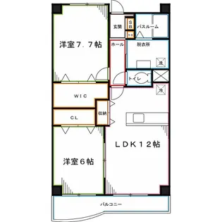 アヴァンティ【3階】の間取り