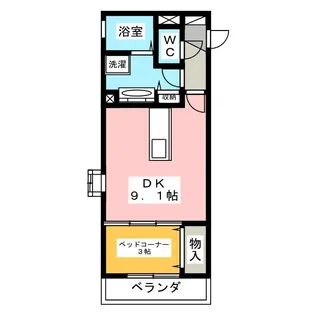 クレセール平松本町【2階】の間取り