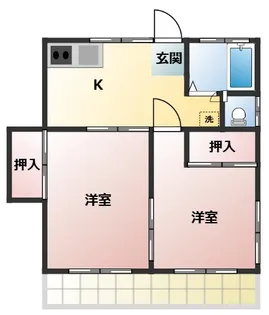 ジュンハイツ【1階】の間取り