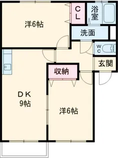 アセラF【2階】の間取り