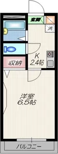 サンライズ西大井【2階】の間取り