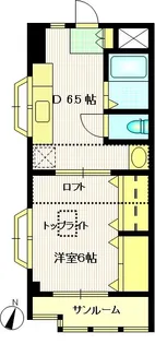 メルベーユ北千束【3階】の間取り