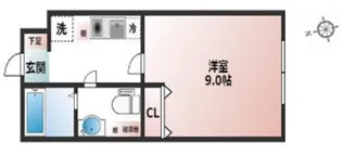 FABRIC武蔵新田【3階】の間取り