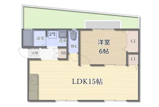 ボナールニシオ【1階】の間取り