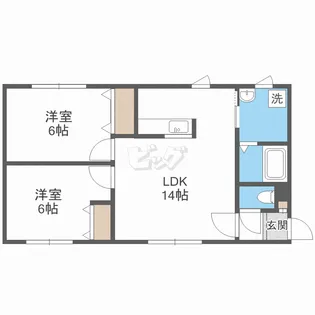 グランコート八軒【2階】の間取り