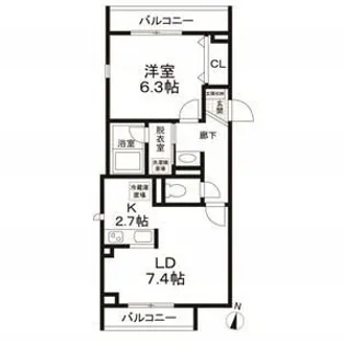 M haus【1階】の間取り