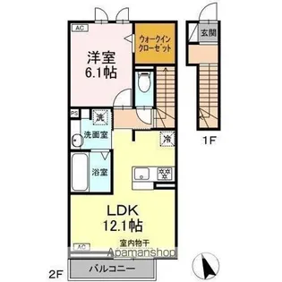 ハミルトンII【2階】の間取り