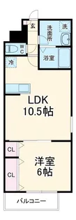 ジーメゾン川口里【2階】の間取り