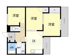 ジーライズ東灘深江(旧M‘s residence)【2階】の間取り