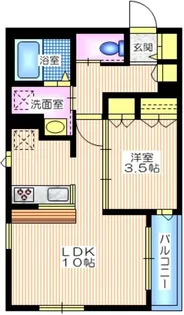 メゾン御所山【1階】の間取り