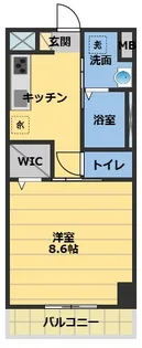 IL VIALE【2階】の間取り