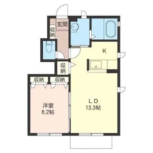 フロースケラシーC棟【1階】の間取り