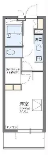 レオパレスさざなみ【2階】の間取り
