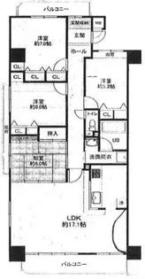 エルグランデ高須【4階】の間取り